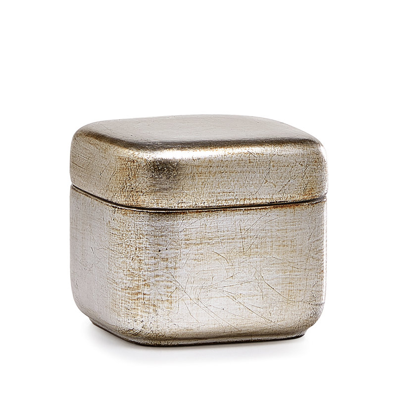 Ava Bathroom Storage Container, Silver
