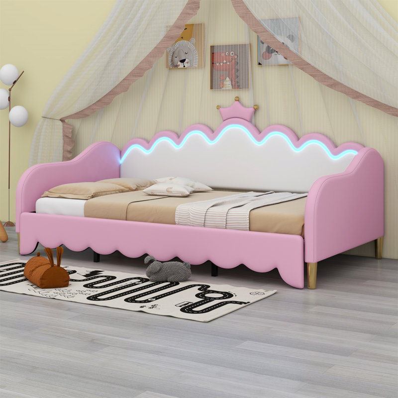 Minatare Upholstered Daybed, Pink
