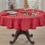 Nappe unie texturée unie avec drapé épuré, bordure décorative minimale et style polyvalent pour les repas et les réceptions, 60 po-1821989689-1821989693