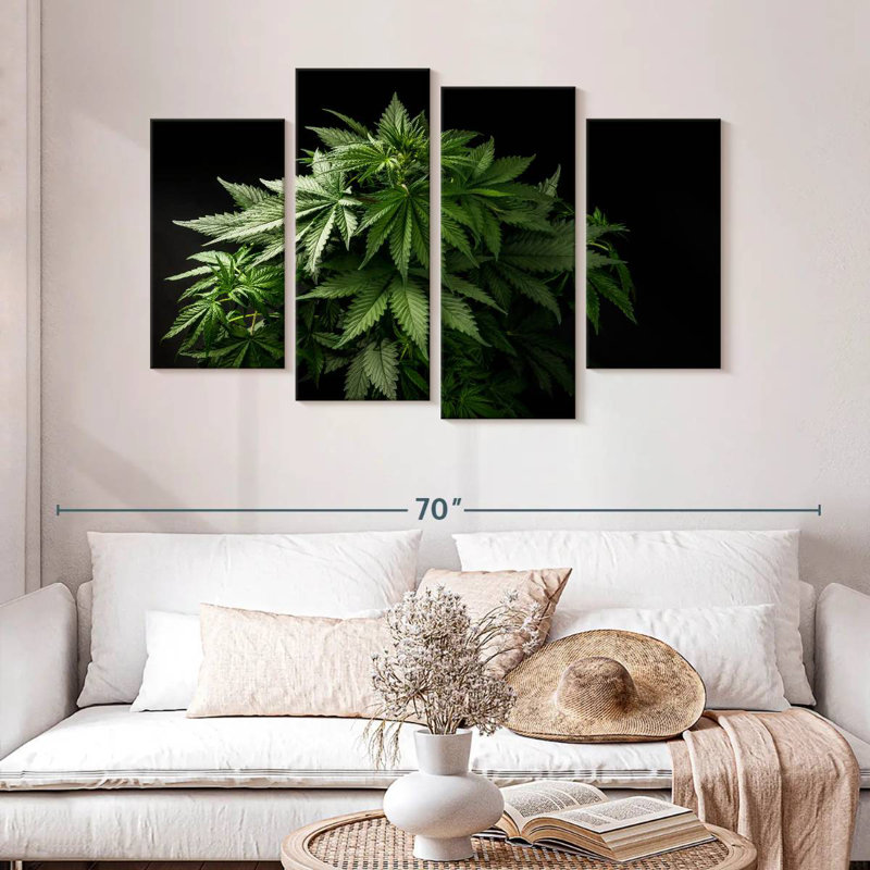 Senne Marijuana Cluster, 32" H x 52" W