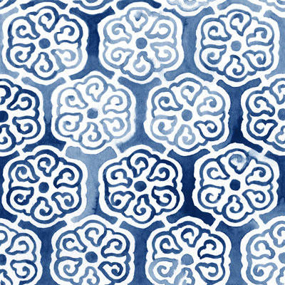 Indigo III - Wrapped Canvas Painting