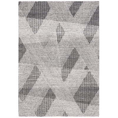 Newgard Hand Tufted Wool Pile Geometric Rug