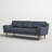 Hewett 86'' Leather Sofa-1308139686