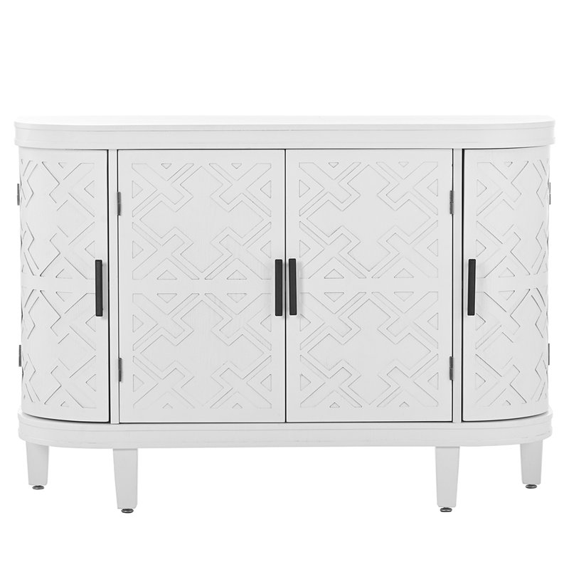 Buffet de 47,2 po de largeur Aichele, Blanc