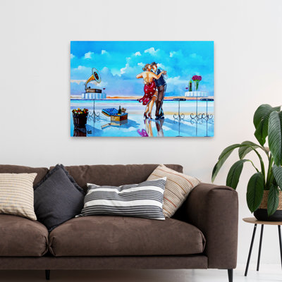 Coucher de soleil Lambada - Figurative Beaches Dance Romance Art