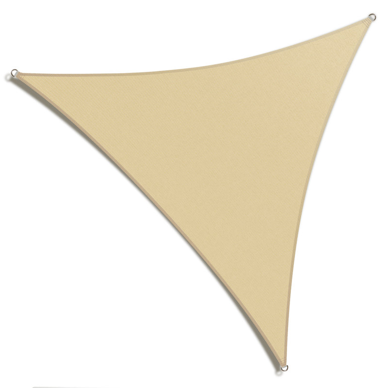 Toile d'ombrage triangulaire 9 ', Beige