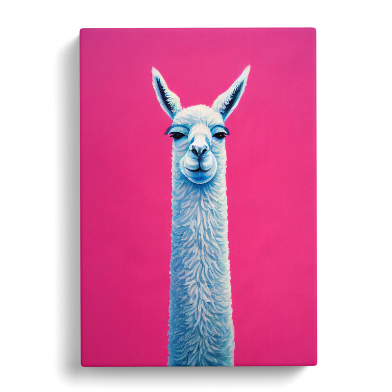 Llama Portrait Vol.3 - Wrapped Canvas, 60cm H x 40cm W x 3cm D