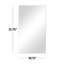 Miroir mural en bois avec un cadre fin et minimaliste-413346692-413346695
