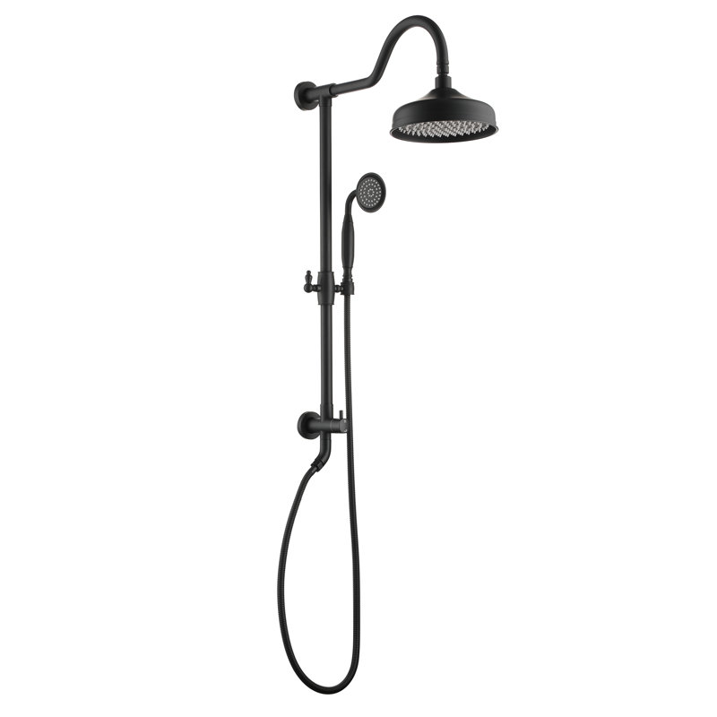 Complete Shower System(No Include Rough-in Valve), Matte Black