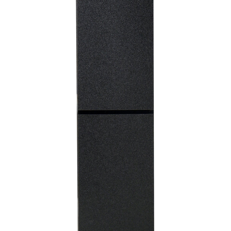 Venetta 178cm H x 70cm W Standard Bookcase, Black