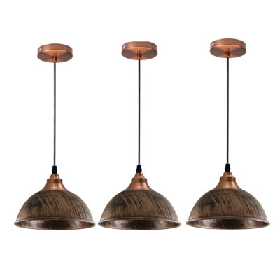 3 - Light Brushed Copper Pendant