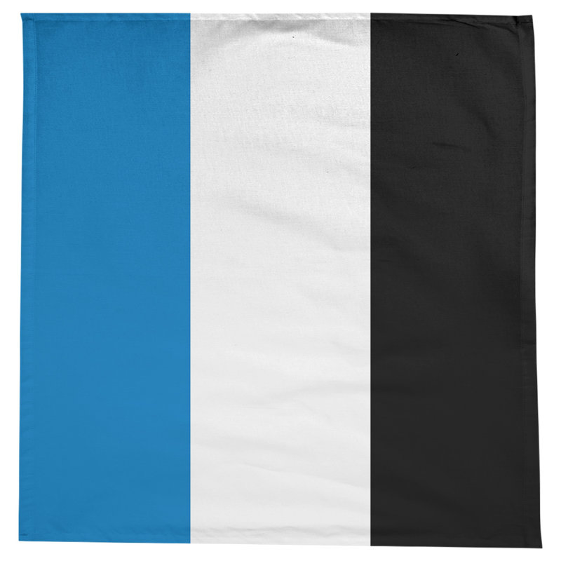 Nappe basket Orlando, Bleu / blanc / noir