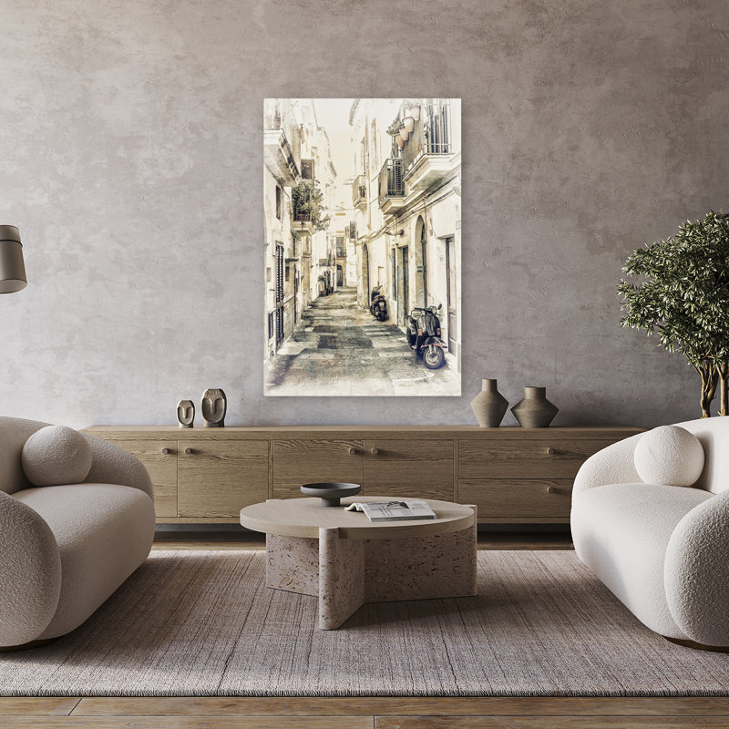 Italie, Italie, paysage urbain, photographie, art, rétro, H 48 po x l 32 po