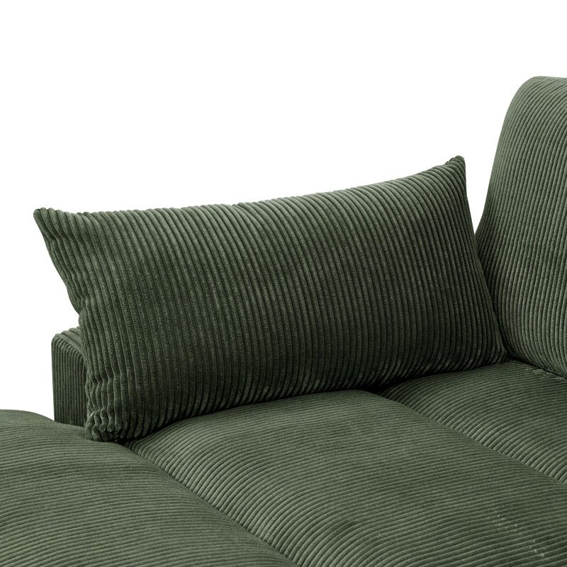 Mordecai 90'' Corduroy Sleeper Sofa