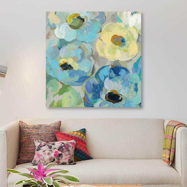 « fraîche, fleurs, fleurs ii », reproduction sur toile, H 37 po x l 37 po x P 1,5 po