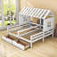 Lit plateforme simple en bois avec garde-corps 2 tiroirs Charleston-1849562721