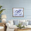 Cadre flottant Indigo Brushstroke Octopus, design par Paul Brent-700714079-700714078