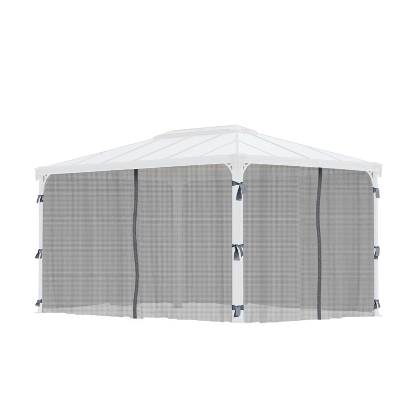 Palram - Canopia Martinique 4300 10' x 14' Gazebo Netting Screen