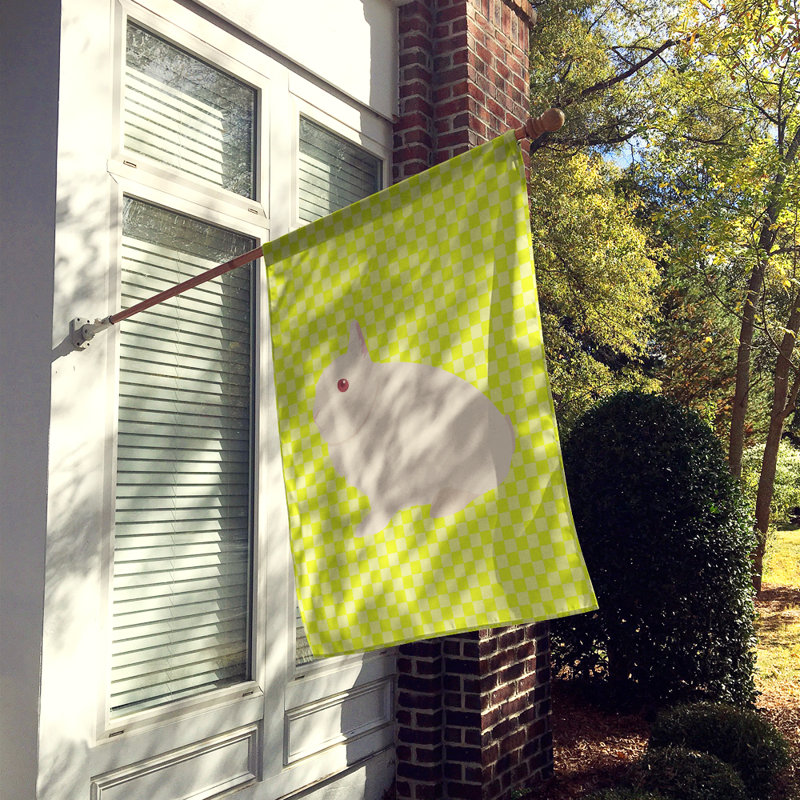 Double Sided 40'' H x 28'' W Polyester Animal House Flag, Green