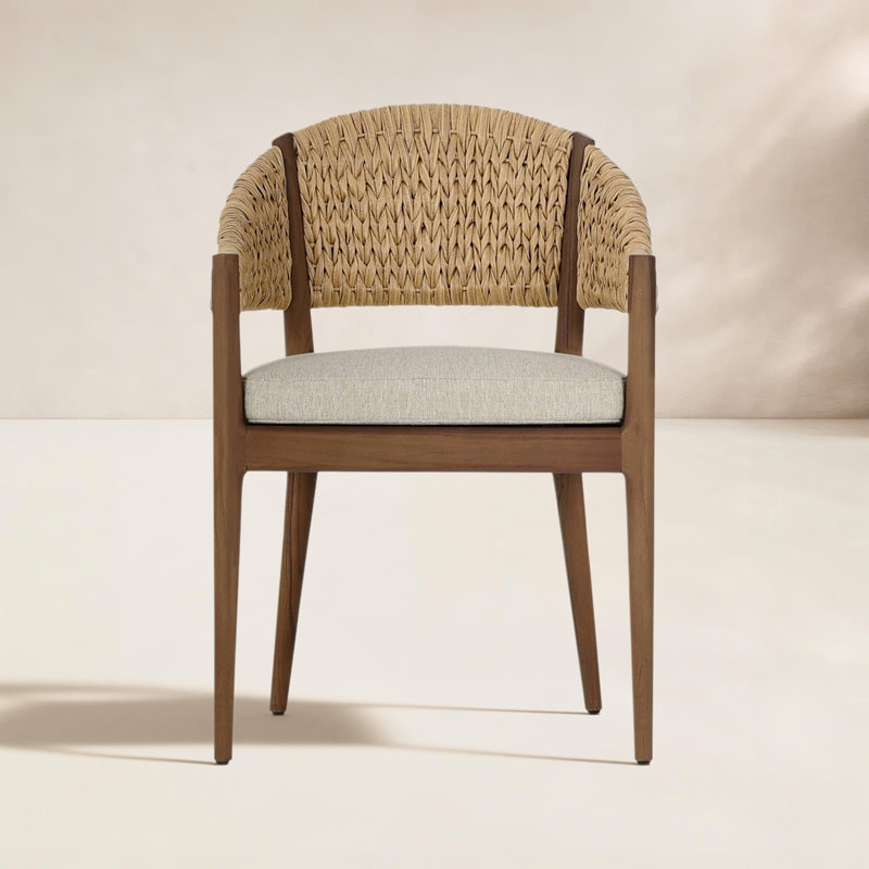 Atwood Outdoor Teak Dining Armchair