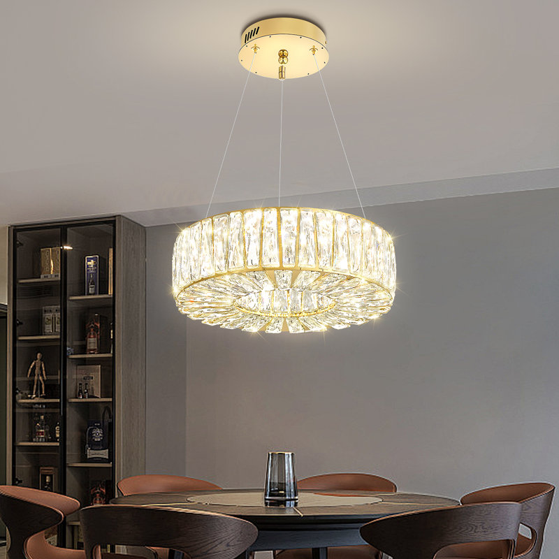 Luminaire suspendu en cristal 16 po