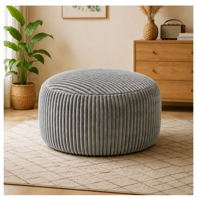 oversized lazy chair,4FT bean bag chair, memory foam filling, adult and teen bean bag chair, soft sofa with Soft Fabric Cover, round sofa for living room, bedroom, college dorm.
