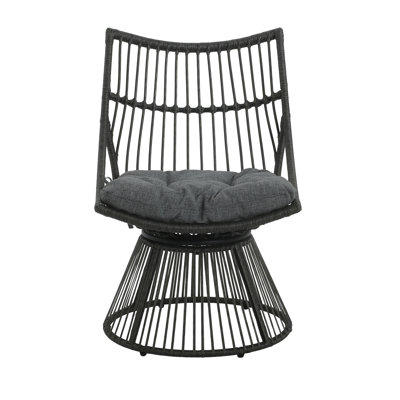 Darrall Wicker Outdoor Club Chair Lounge Chair -  Brayden Studio®, 258CCC5885794CC3872249BAC8FBFE01