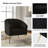Dawson Boucle Barrel Chair With Metal Legs-1187788423