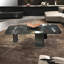 Table basse rectangulaire simple en marbre-104090402