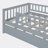 Wood Daybed with Trundle and Fence Guardrails-317973216-317973218
