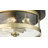 3-Light Flush Mount With Glass Shade-90635520