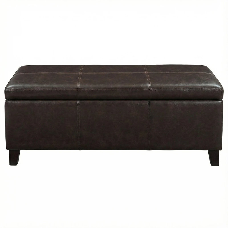 Contemporary Rectangle Storage Ottoman Bench