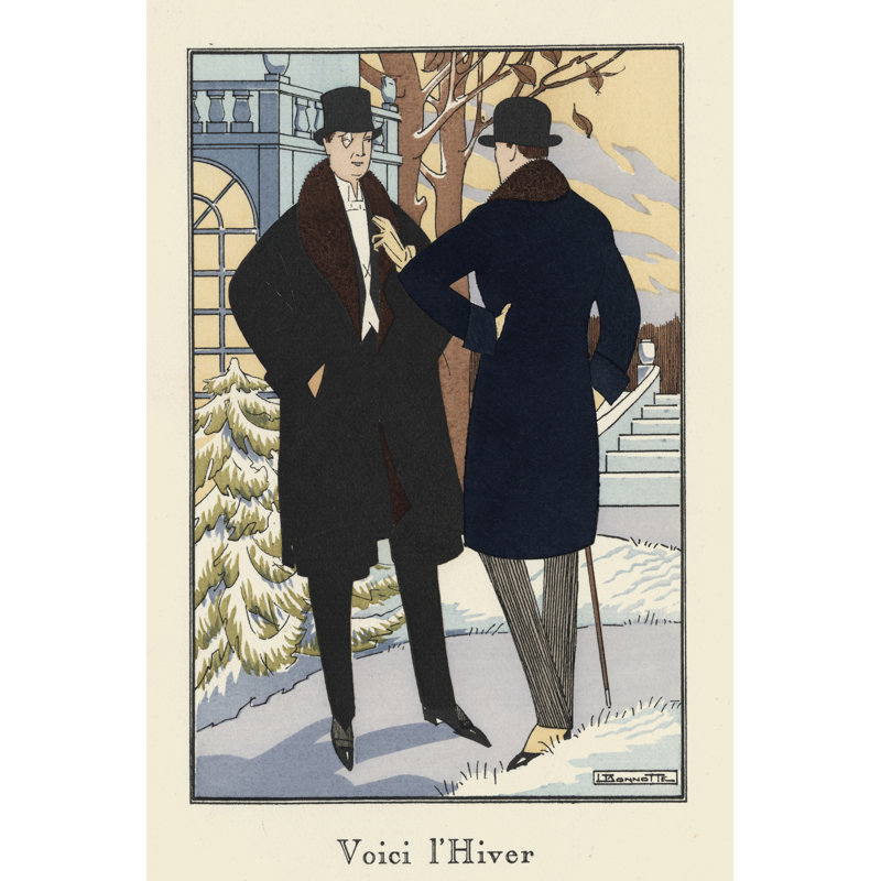 Men's Fashion II by Leon Bonnotte - Art Print, Black Floater Framed, 46 cm H x 30 cm W