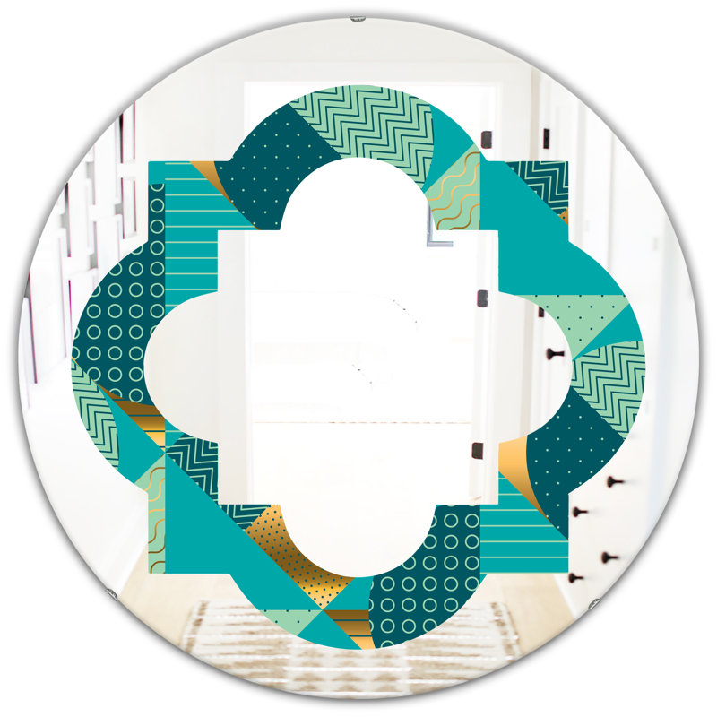 Miroir mural éclectique Quatrefoil Dynamics II, H 23,6 po x l 23,6 po