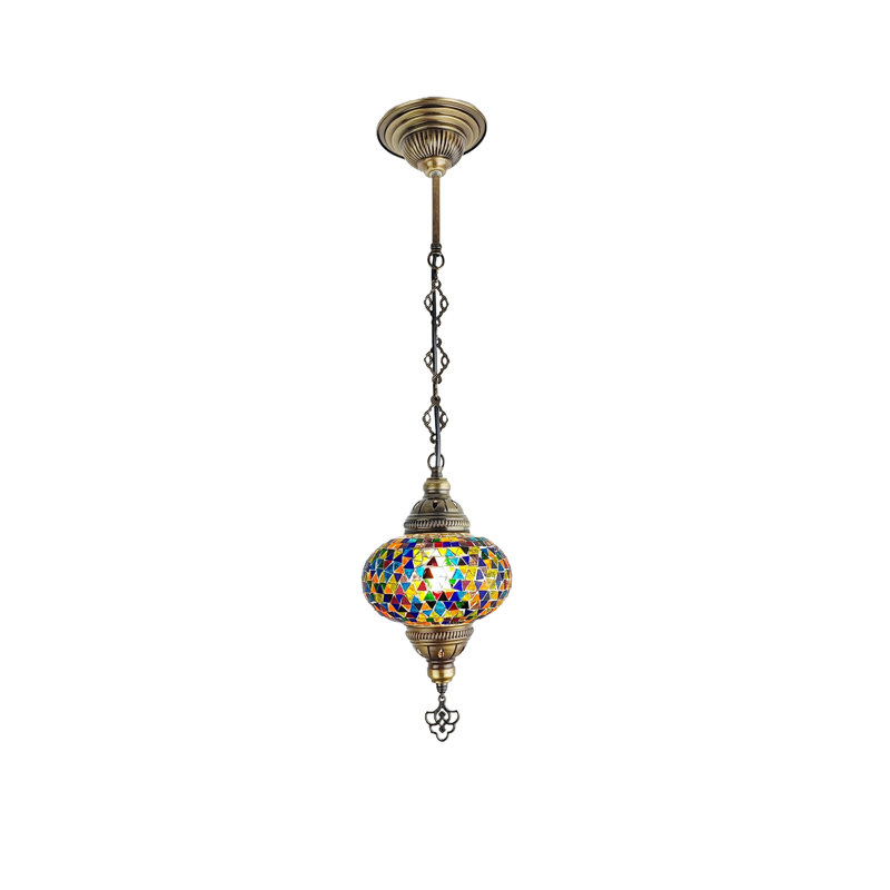 Lustre Roneal, Rouge, H 23,62 po x l 10 po x P 10 po