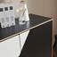 Buffet décoratif italien noir et blanc minimaliste