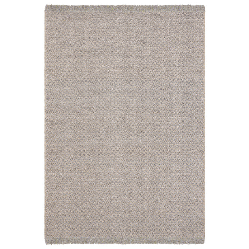 Tapis beige en jute / sisal géométrique rectangulaire tissé à la machine Marqies, Rectangle 6 pi 7 po x 9 pi 7 po