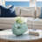 Earthenware Decorative Vase - Ceramic Sculptural Accent, Modern Tabletop Decor For Home, Office, Bedroom, Or Living Room - 11" Green