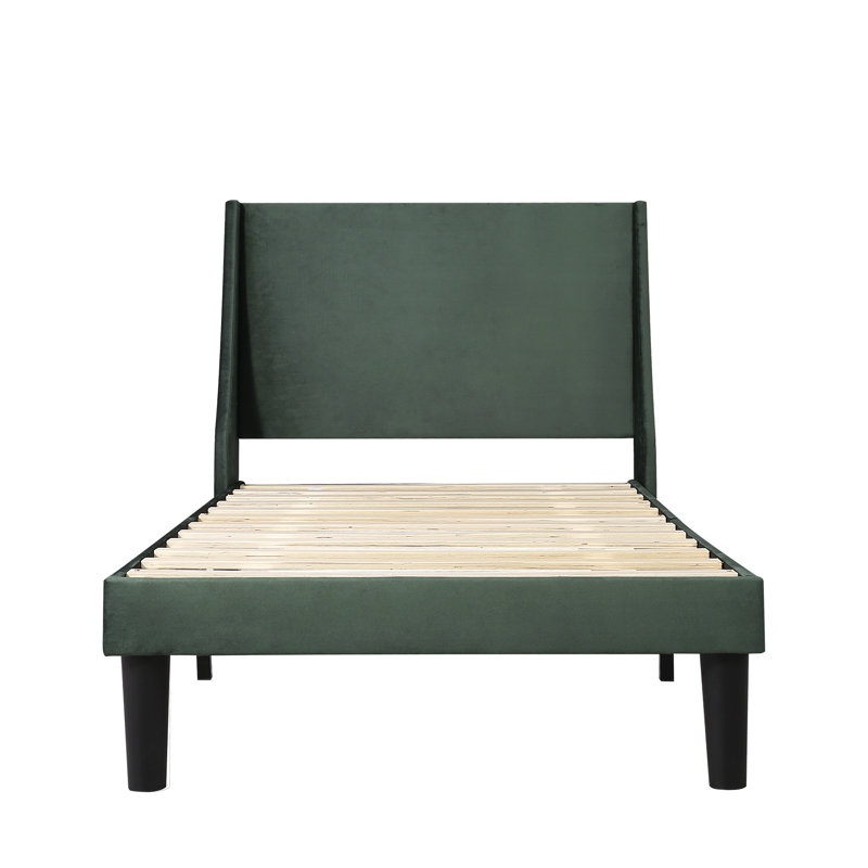 Mei Upholstered Bed, Grey, 4ft6 