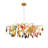 8-Light Modern Luxury Natural Colorful Agate Stone Chandelier