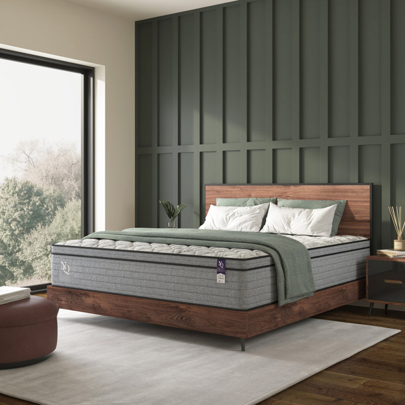 Grand matelas en mousse viscoélastique imprégnée de gel de 10 pouces, - États-Unis, relief, faible transfert de mouvement, eau, convient au cadre de base réglable, gris et blanc, pouces de printemps, compatible avec