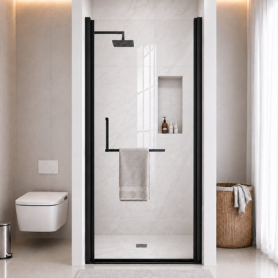 LEROKA Diverse Pivot Shower Door with 6mm (1/4 in.) Tempered Glass