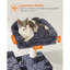 Arbre à chat, grande tour pour chat, 64,6 pouces, centre d'activité pour chat avec hamac, panier, bâtons de boules de fourrure amovibles, condo pour chat, gris fumé