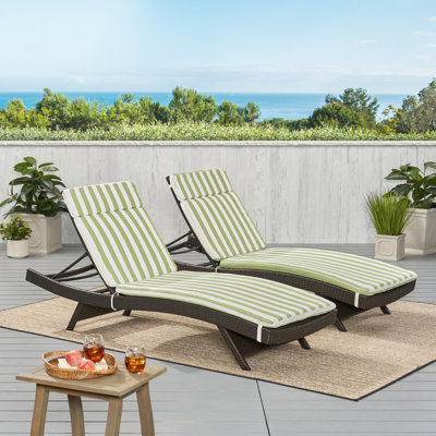 Coussin de chaise longue en polyester intérieur / extérieur