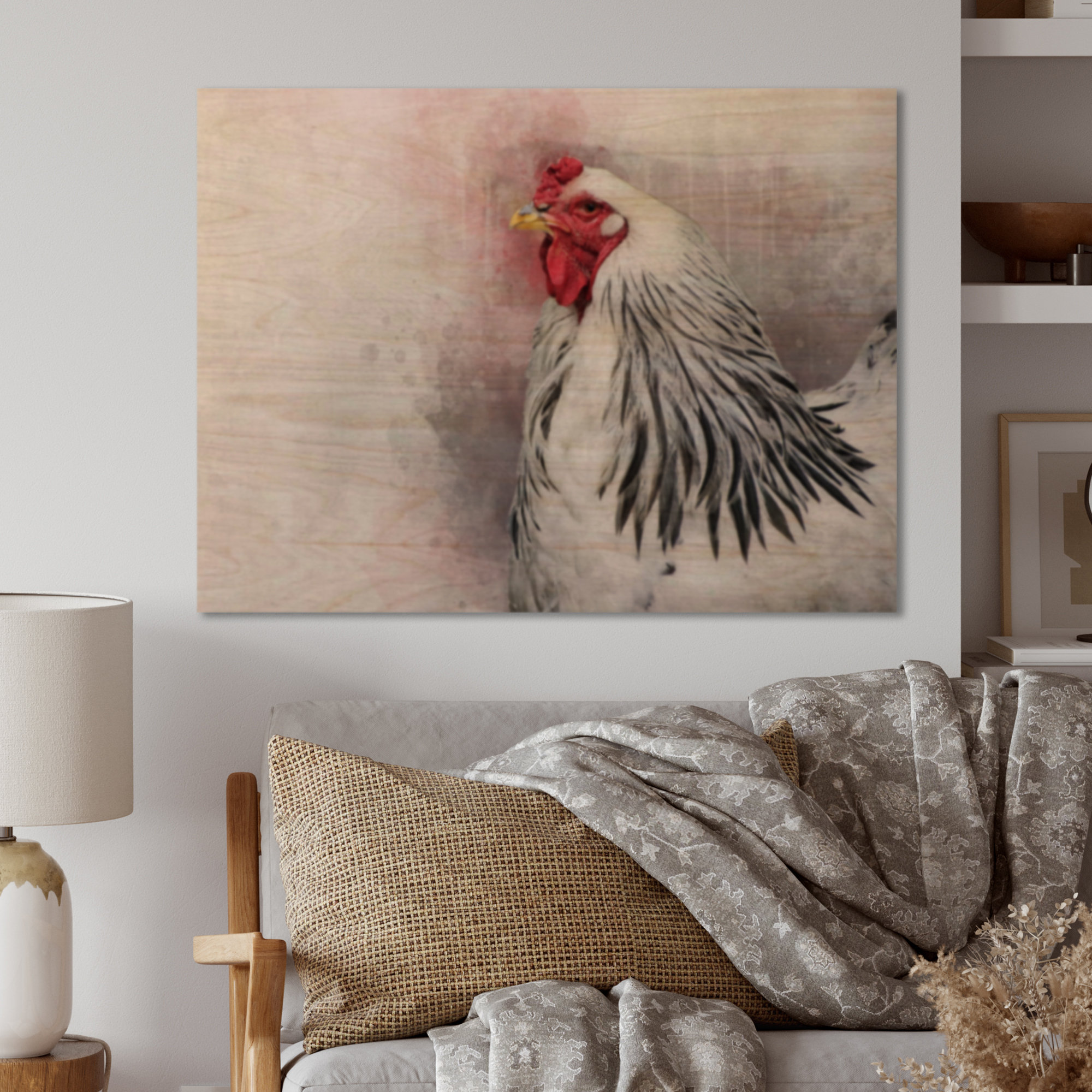 Watercolor Brahma Chickens -  Canada