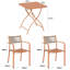 Rimini Patio Dining Set with Folding Table & Two Chairs-49839761