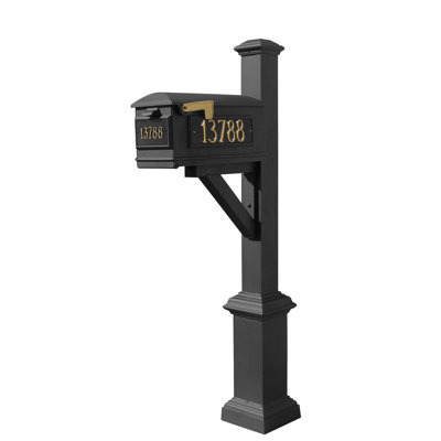 Westhaven Aluminum Post Mounted Post Box