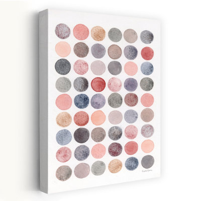 Circle Swatches Abstract Contemporary Wall Art Print