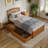 Richmond Solid Wood Platform Bed with Panel Footboard and Storage Drawers-96140407