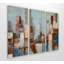 « cityscape », reproduction de peinture à l’acrylique à multiples images sur toile tendue-23818334